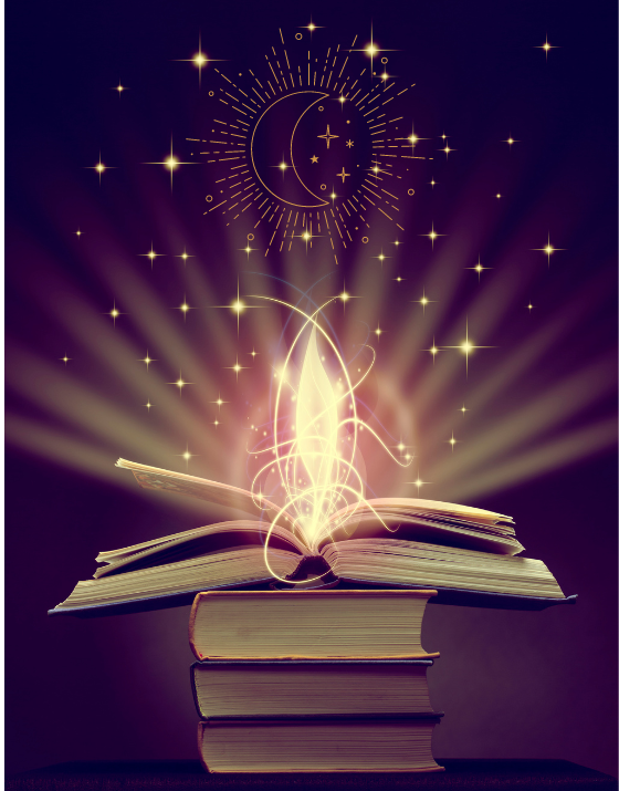 This image has an empty alt attribute; its file name is My-tarot-journey-books-moon.png